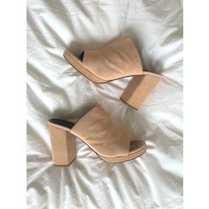 Robert Clergerie Abrice Suede Mules - Light Pink | 39EU - 8 US | Great condition